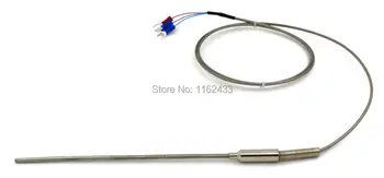 FTARP08 PT100 tipa 1m metāla pīts vads 150mm elastīgās zondes galvu RTD temperatūras devēja diametru 3mm 5mm 4mm 6mm WZPK-191