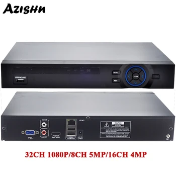 FULL HD 1080P H. 265 32CH CCTV VRR 25CH 5MP 8CH 4K VRR 2 SATA HDD XMEYE ONVIF P2P HDMI VGA CCTV Video Ieraksti 3G WIFI N7932F