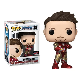 FUNKO POP Brīnums Avengers:Endgame Tonijs Stārks Dzelzs Vīrs #529 & QUAKE Rīcības Attēls Savākti Modelis rotaļlietas Bērniem Ziemassvētku Dāvanu
