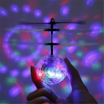 Fantastisks Infrasarkano Indukcijas Dūkoņa, kas Peld Flash Disco Krāsains Spīdošs LED Apgaismojums Bumbu Helikopteru Bērns, Mazulis, Rotaļu Žests-Sensin