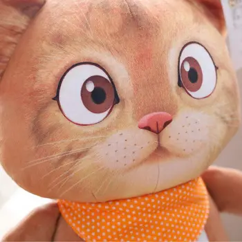 Filmas darbība skaitlis Trīs Diablos Incis Kaķis plīša rotaļlieta pildījumu Spilveniem, Kaķi, dzīvnieku dzimšanas diena ziemassvētku dāvanu Spilvens rotaļlietas bērniem