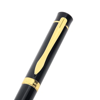 Finanšu Padoms 0.38 mm, Pildspalvas Matētā Melnā Metāla Irautita Zelta Klips Ļoti Smalku Pērļu Uzņēmuma Birojā Statationery Pildspalvas