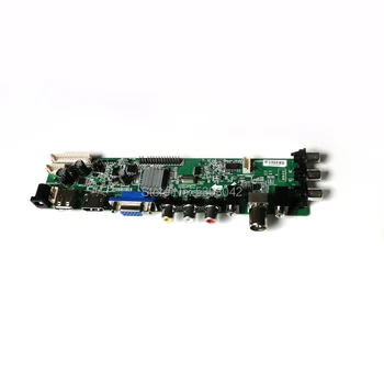Fit B156XTN02.2 B156XTN02.3 B156XTN02.4 LCD panelis 1366*768 signāla digitālā 40Pin LVDS DVB-C VGA USB 3663 kontrollera karti komplekts