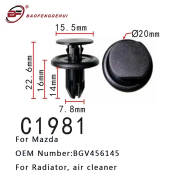Fit Radiatoru Gaisa Attīrītājs Daļas Klipus Par Mazda Plāksnes Sprādzes Bgv456145