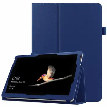 Flip Case Virsmas, Iet 10 Slim Gaismas Smart Cover Stand Cieto Čaumalu, lai Microsoft Surface Iet 2018. gadam ar iebūvētu Virsmas Pildspalvu Turētājs