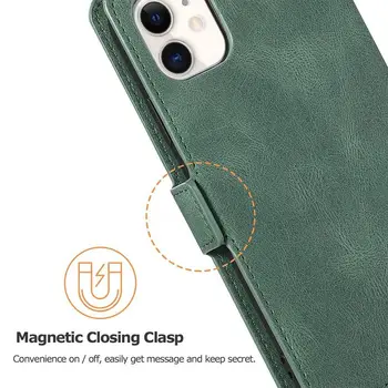 Flip Maciņš Case for Iphone 12 Pro Max X XR XS 7 8 6 Plus 6S SE 2020. gadam Ādas Kartes Turētājs Magnētiskajām Triecienizturīgs Vāks IPhone 11