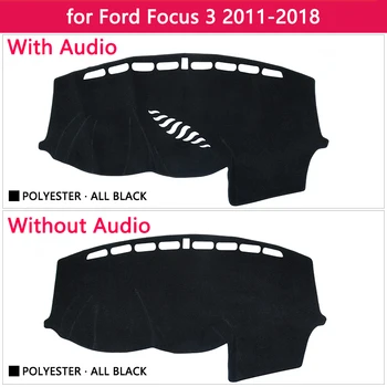 Ford Focus 3 2011 2012 2013 2016 2017 2018 Mk3 Anti-Slīdēšanas Paklājiņš Paneļa Vāciņu Pad Saulessargs Dashmat Auto Piederumi