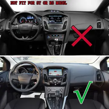 Ford Focus MK3 2012 2013 2016 2017 2018 Auto Paneļa Vāciņu Dash Mat Pad Dashmat Instrumentu Paklājs Aksesuāri LHD