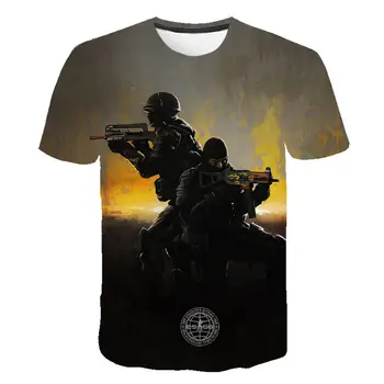 Foršs CS IET Spēlētājiem jaunas csgo Vīriešu, Sieviešu, Bērnu T-krekls 3D Drukas Īsām Piedurknēm T Krekls Vasaras Stila Zīmolu Topi, t-veida Apģērbu