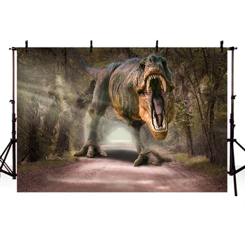 Fotogrāfijas Fons Dinozauru Parks Pasaulē Dinozauru Motīvu Puse, Foto Studija Foto Fona Dzimšanas dienu Apdare, photocall