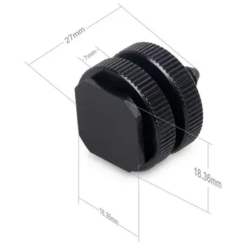 Fotokameras zibspuldzes Pieslēgvietas Stiprinājums 1/4inch-20 Statīva Skrūvi Adapteri,Flash Apavu Mount DSLR Kameras Platformu (iepakojumā 4)