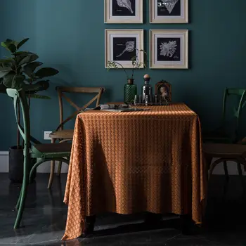 Franču dobi dekoratīvu mežģīņu galdauts galdauts taisnstūra galdauts pusdienu galda segums kamīnu galda segumu