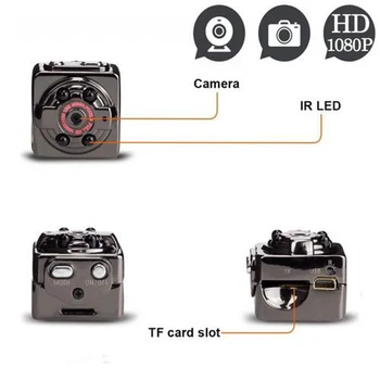 Full HD MINI Kamera 12 mp izšķirtspēja 1080P Nakts Redzamības Ārpus Auklīte Cam Micro Motion Atklāšanas Digitālo Camcordor Ieraksti Espia SQ8 Spied