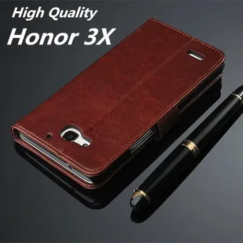 Fundas Huawei G750 Augstas Kvalitātes Pārsegu Gadījumā Huawei Honor 3X Coque Magnētisko Ādas Maksts Korpusa Capa