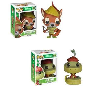 Funko POP vinila modelis lelles Robin Hood Sers Šņāciens ROBIN HOOD PVC Darbības Rādītāji Brinquedos Kolekcijas Rotaļlietas Bērnu Dāvanas