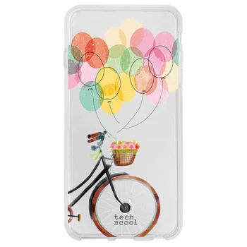 FunnyTech®Silikona Case for Samsung Galaxy A21s l velosipēdu baloni caurspīdīga