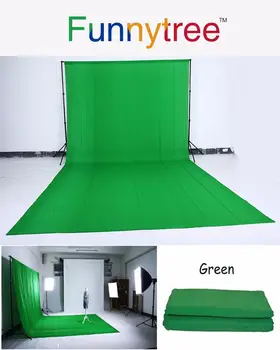 Funnytree Zaļa melna balta ekrāna fons chroma key foto studijas Profesionālā fons photozone photocall fotogrāfija