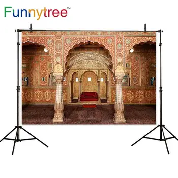Funnytree fons foto studija palace Indijas vintage modelis dīvāns grezns profesionālo kvalifikāciju, photobooth