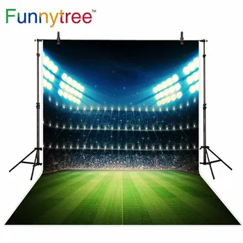 Funnytree futbola Stadionā fons dzirkstošo spīdīgu pasaules kausa fona fotogrāfija foto fona photocall dekori