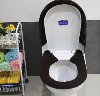 Fyjafon Bieza Super mīksts tualetes panīcis komplekti tualetes podu vāku Silts Ziemas Aizvērt Izkārnījumos Spilvenu Mat Zaļa/Kafijas/Rozā/Zils