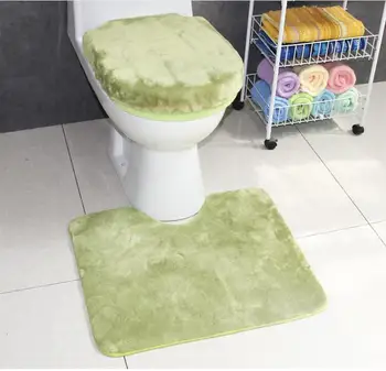 Fyjafon Bieza Super mīksts tualetes panīcis komplekti tualetes podu vāku Silts Ziemas Aizvērt Izkārnījumos Spilvenu Mat Zaļa/Kafijas/Rozā/Zils