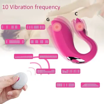 G Spot Dubultā Vibrators Klitora Stimulators Anālais Vibrators, Tālvadības Pults Mīlestība Olu Vibrējošais Massager Fuckmachine Sieviete Seksa Veikals