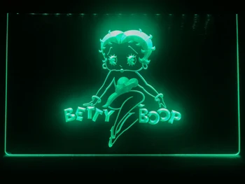 G197 Betty Boop Neona Gaismas Zīme, mājas dekoru veikals amatniecības led zīme