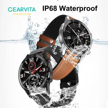 GEARVITA DT95 Smart Skatīties IP68 Ūdensnecaurlaidīga Bluetooth Zvanu 360*360 EKG Siltuma Likme 1.3 collu TFT Miega Monitors VS L16 L13 Smartwatch