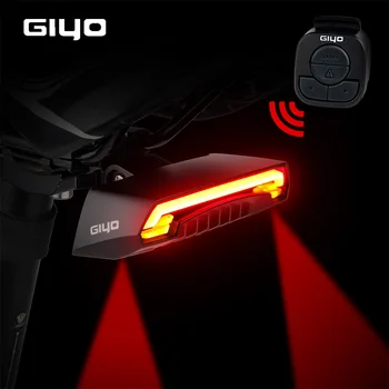 GIYO Velosipēdu Pagrieziena Signālu Gaismas Velosipēds Aizmugures Gaismas Lāzera USB Lādējamu Mount LED Bike Light Velo Lanterna Velo Lukturi