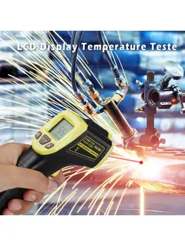 GM320S bezkontakta Rūpniecības Infrasarkano staru Termometrs IS Augstas Temperatūras rādītāju -50~600℃ / -58~1112℉ LCD Lāzera Rādāmkociņš