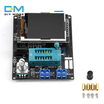 GM328A Tranzistors Testeri Diožu Sprieguma Frekvences LCR Mērītājs krievu/angļu Versija PWM Kvadrātveida Vilnis Signālu Ģenerators Monitorā