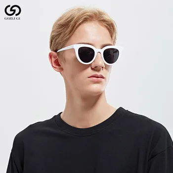 GOZLUGU luksusa jaunu modes gudrs sexy lady cat eye saulesbrilles dāma retro zīmola ovālas formas saulesbrilles sieviešu 2019