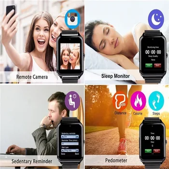 GT08 Plus Metāla Siksniņu Smart Skatīties Z60 Bluetooth Rokas Smartwatch Atbalsta Sim TF Kartes Android un IOS Skatīties pk Q9