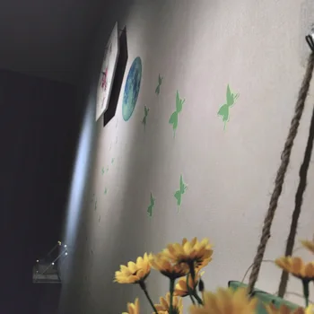 Gaismas Mēness butterfly 3D Sienas Uzlīmes, guļamistaba, dzīvojamā istaba bērniem mājas dekorēšanas uzlīmēm, kas Spīd tumsā kombinācija Uzlīmes