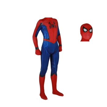 Galvenais Pārsteidzošs Peter Parker Cosplay Kostīmu 3D iespiesti Spandex Likra Zenzai Jumpsuit disfraz Halloween Kostīms Pieaugušajiem/Bērniem