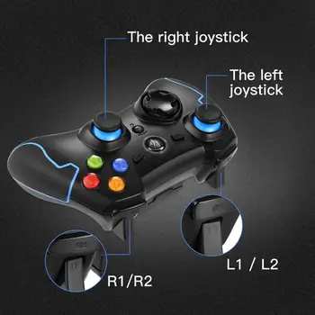 Gamepad PS3 Wireless Spēļu Kontrolieri Saderīga ar PC TV Kastē Android Viedtālrunis Joypad Tālrunis Kontrolieris