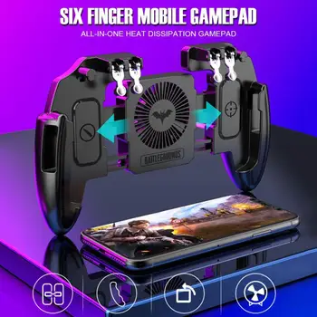 Gamepad Spēle PUBG Kontrolieris Mobilo Tālruņu Spēle Mobilo Izraisīt L1R1 Šāvēja Bez Uguns Kursorsviru Spēle Pad Turētājs Dzesētāja Ventilatoru