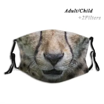 Gepards Sejas Dzīvnieku Pasūtījuma Dizains Pieaugušo Bērni Anti Putekļu Filtrs Diy Drukāt Mazgājams Sejas Maska Gepards Dzīvnieku Dzīvnieku Leopard