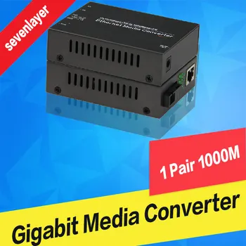Gigabit media converter 10/100/1000Mbps šķiedru optiskie media converter šķiedras Ethernet switch šķiedras