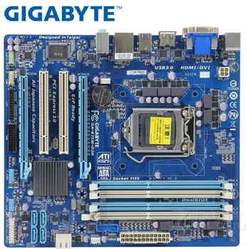 Gigabyte GA-B75M-D3H izmanto pamatplatē LGA 1155 DDR3 plates B75M-D3H 32GB VGA DVI b75 Desktop mātesplatē