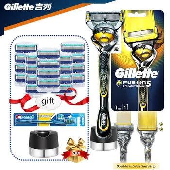 Gillette Fusion Proshield Flexball Vīriešu Skuvekļu Asmenīšu Mašīna Skūšanās Asmeņu Kasetes, Replacebale Asmeņi ar Perforētu