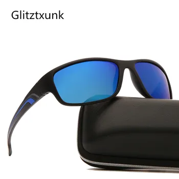 Glitztxunk 2020. gadam Polarizētās Saulesbrilles, Vīriešu, Sporta Laukums, Saules Brilles Vīriešiem Retro Melns Āra Braukšanas Toņos Brilles UV400