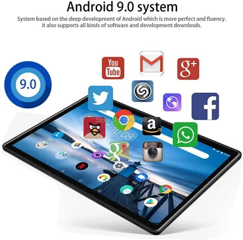 Globālo Versiju, 10 collu planšetdatoru Octa Core Android 9.0 OS 3 GB RAM, 32 GB ROM 1280x800 IPS 4G FDD LTE Tālruņa Zvanu 5G Wifi tablet PC