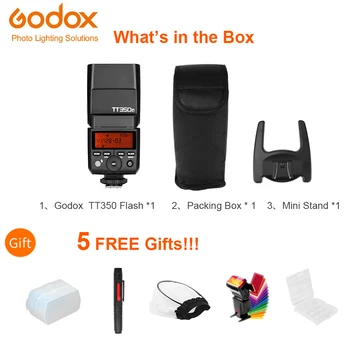 Godox Mini Speedlite TT350S Kameras Zibspuldzes TTL HSS GN36 + X1T-S Raidītāju Sony Mirrorless DSLR Kameras A7 A6000 A6500 A7RII