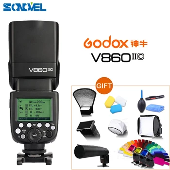 Godox V860II-C E-TTL HSS 1/8000S 2.4 G Bezvadu Li-ion Akumulators Flash Speedlite Zibspuldze Canon EOS DSLR Kameras