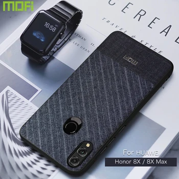 Godu 8X Gadījumā Huawei Honor 8X Gadījumā Vāks Huawei Honor 8X Max Gadījumā Aizmugurējo Vāciņu Biznesa Uzvalku Audums Stila Audumi 8Xmax