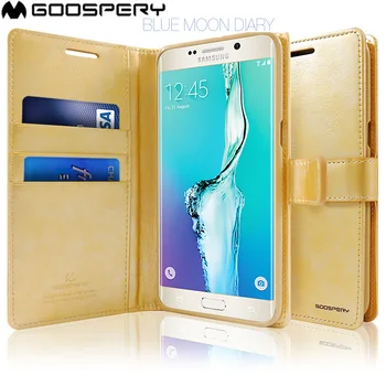 Goospery Blue Moon Dienasgrāmata Flip Maciņš Case Cover For Samsung Galaxy S7 Malas S8 S9 S10 Plus Piezīme 8 9 10
