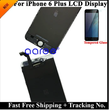 Grade AAA Nē Mirušo Pikseļu LCD Displejs Priekš iPhone 6 LCD i6 Plus LCD iphone 6 Plus ekrāns LCD Ekrāna Pieskarieties Digitizer Montāža