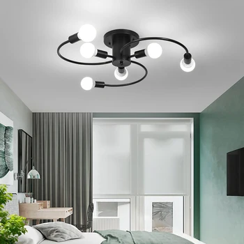Griestu lampas Modernās Vairāki LED E27 Lampas Bāze Melns/Balts/Zelta Dzīvojamā Istaba / Guļamistaba, Iekštelpu Apgaismojums Retro