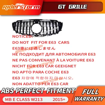Grila Par W213 grils GT Restes E43 E450 Priekšējās Restes, lai Mercedez benz E Klases E200 E300 E250 E320 E350 E400 Dimanta režģa